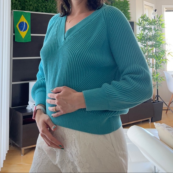 Blue cotton top Massimo dutti - Picture 1 of 5